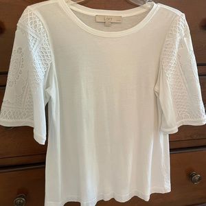 Quarter Sleeve Embroidered Loft Blouse